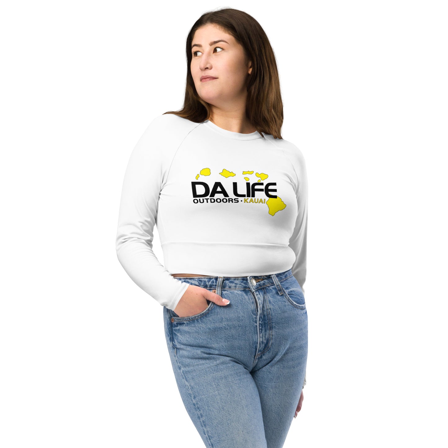 Da Life Recycled long-sleeve crop top