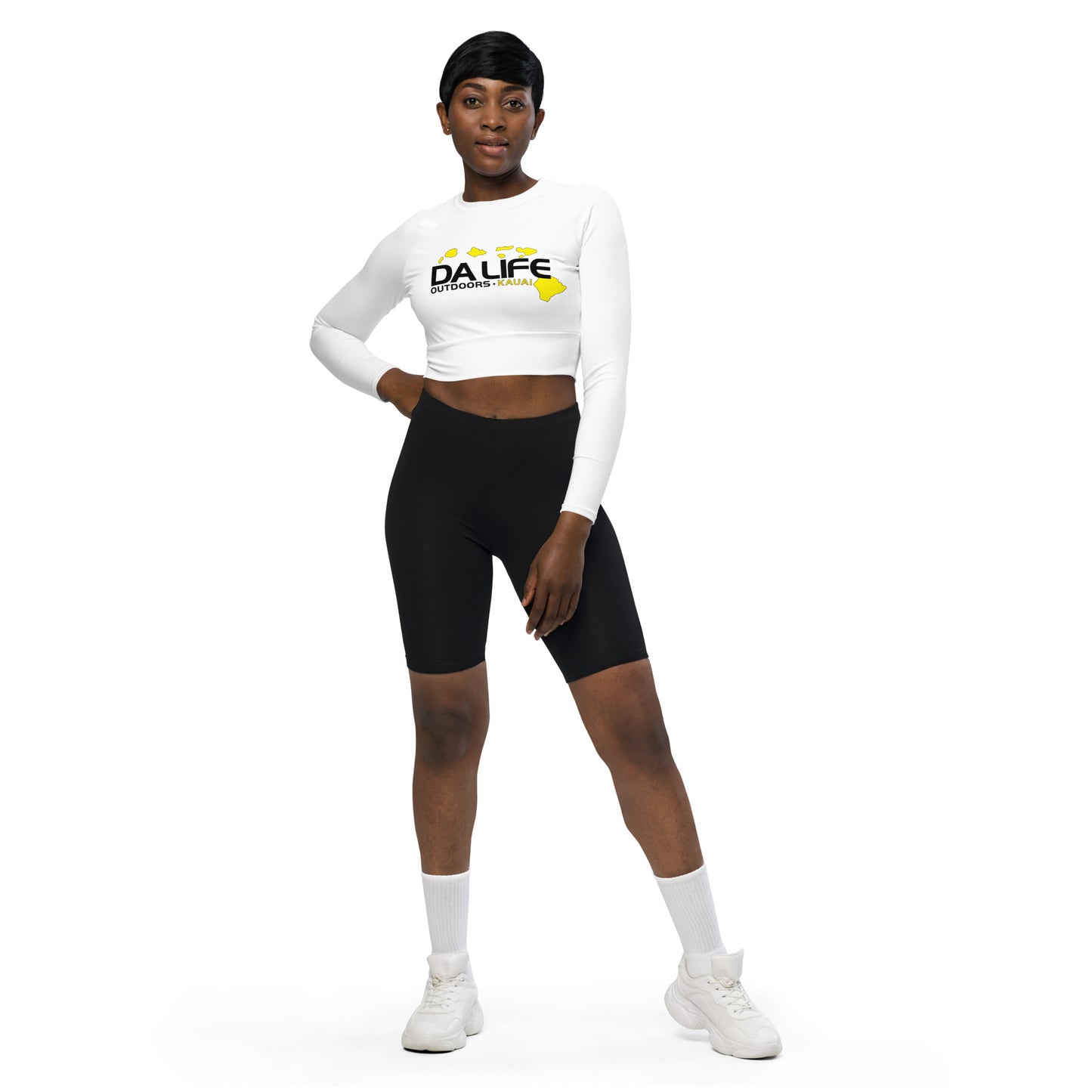 Da Life Recycled long-sleeve crop top