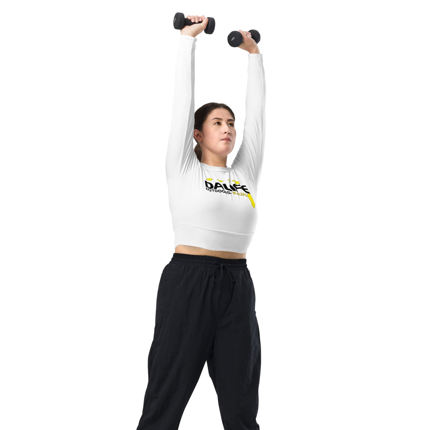 Da Life Recycled long-sleeve crop top