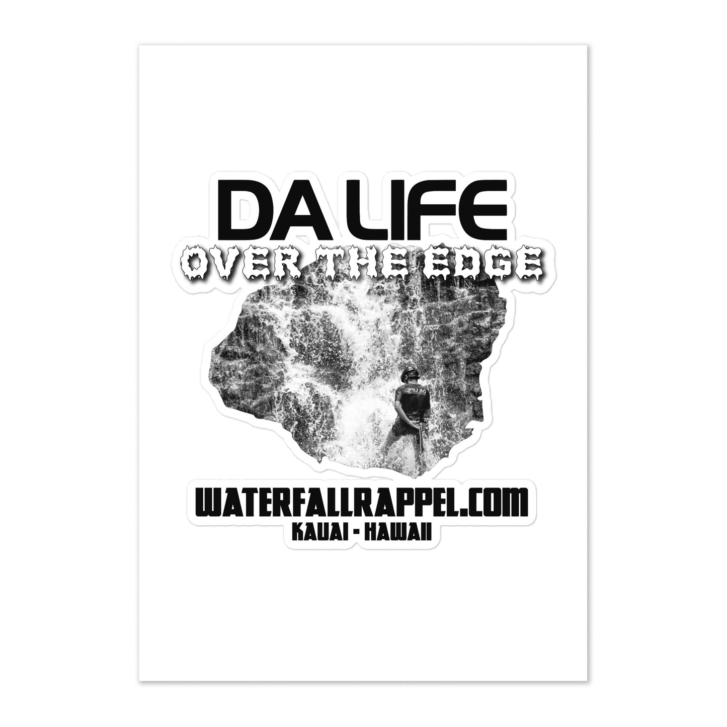 Waterfall Rappel Sticker sheet