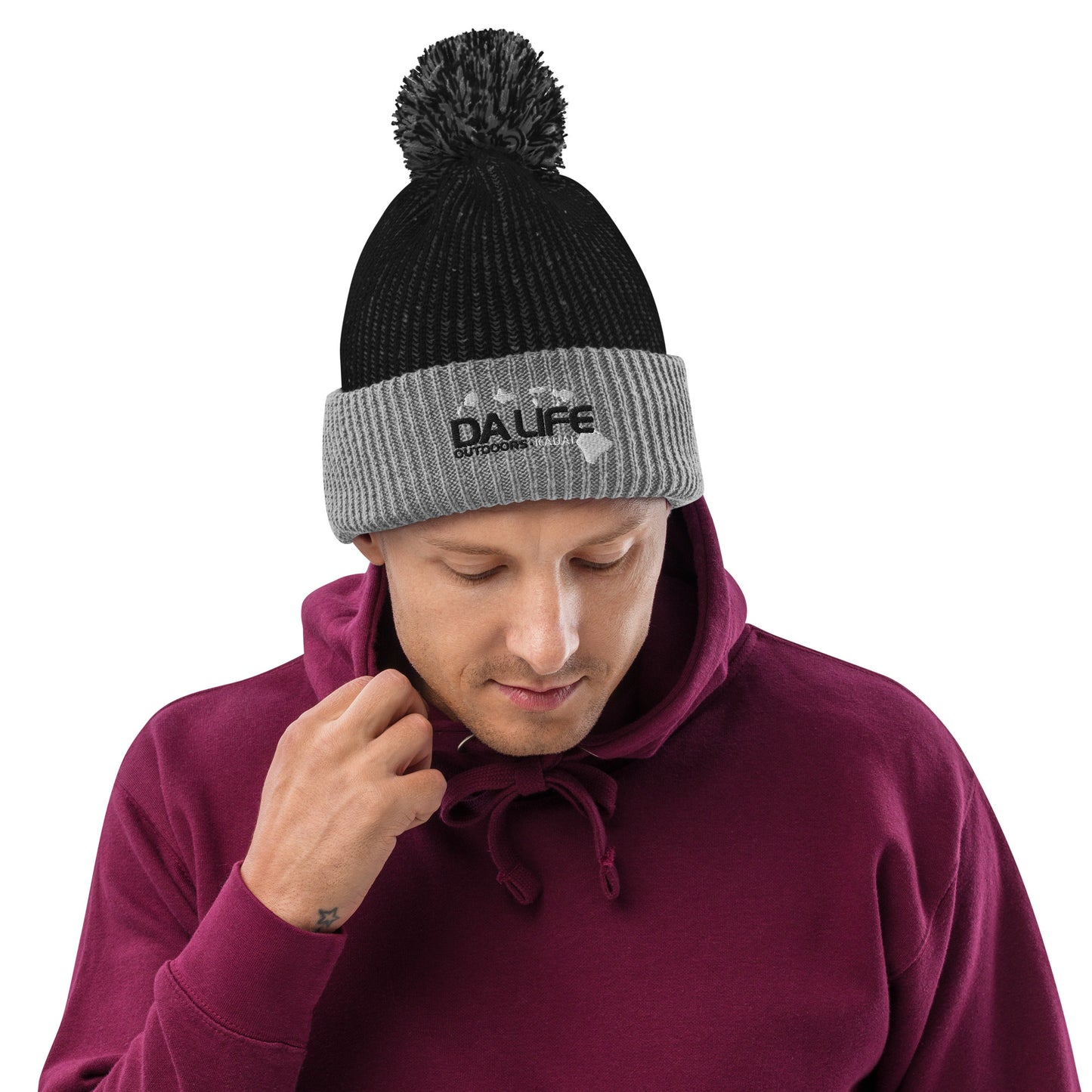 Da Life Pom-Pom Beanie