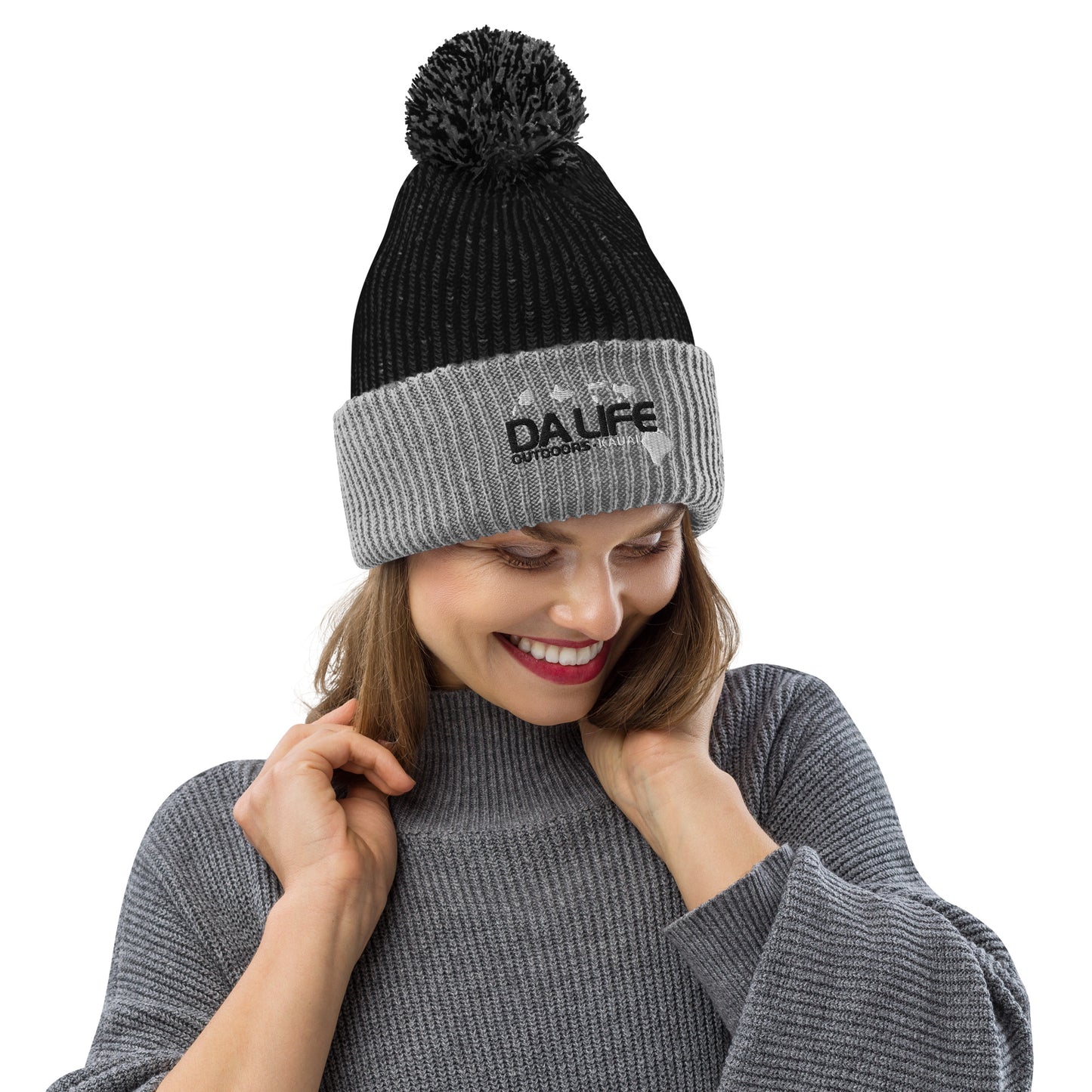 Da Life Pom-Pom Beanie
